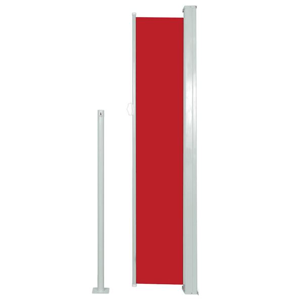 vidaXL Σκίαστρο Πλαϊνό Συρόμενο Κόκκινο 160 x 500 εκ.