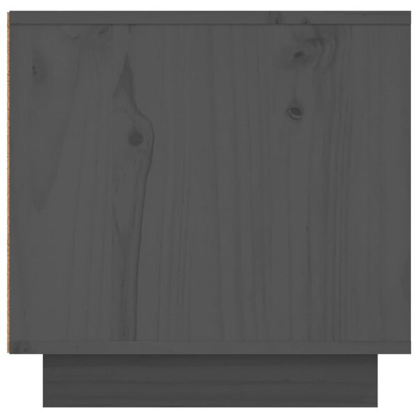 vidaXL Έπιπλο Τηλεόρασης Γκρι 140 x 40 x 40 εκ. από Μασίφ Ξύλο Πεύκου