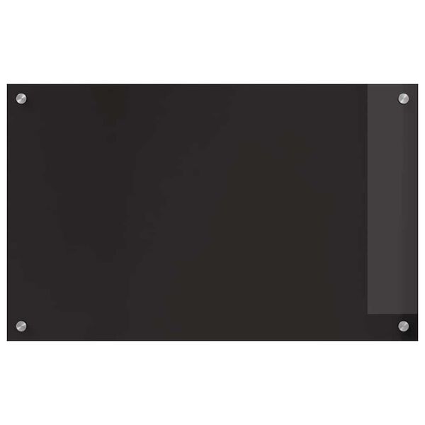 vidaXL Πίσω Πάνελ Κουζίνας Μαύρο 80 x 50 cm σκληρυμένο γυαλί