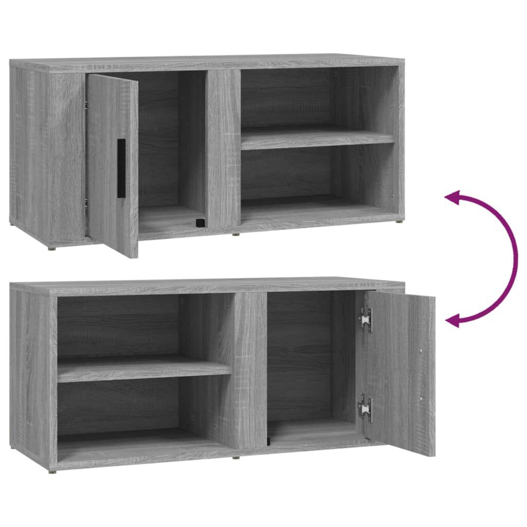 vidaXL Έπιπλο Τηλεόρασης Γκρι Sonoma 80x31,5x36 εκ. από Επεξεργ. Ξύλο