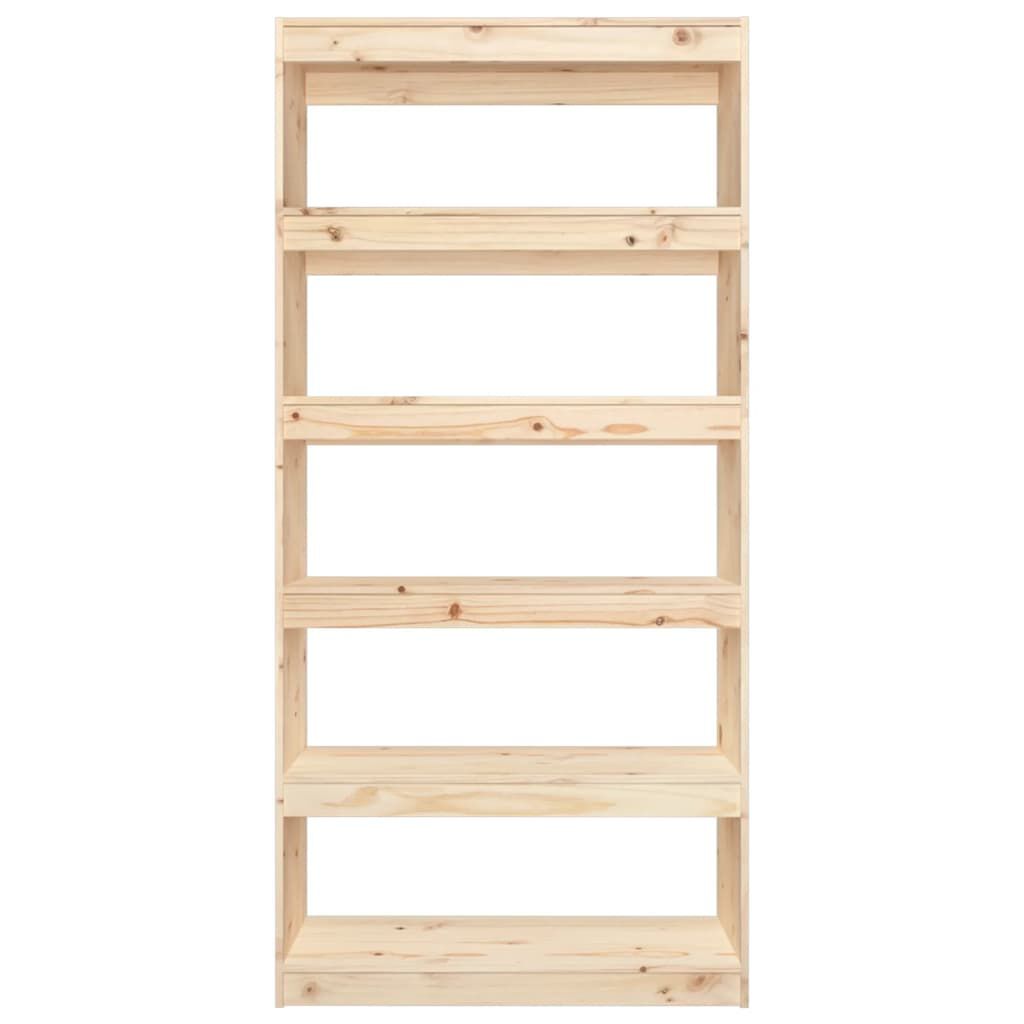 vidaXL Βιβλιοθήκη/Διαχωριστικό Χώρου 80x30x167,4 εκ. Μασίφ Ξύλο Πεύκου