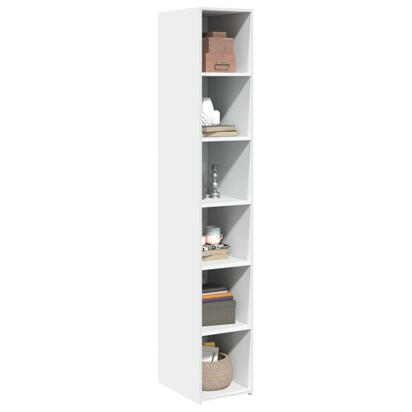 vidaXL Ντουλάπι Λευκό 30x41x185 εκ. από Επεξεργασμένο Ξύλο