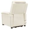 vidaXL Πολυθρόνα Μασάζ με Ανύψωση Κρεμ Βελούδινη