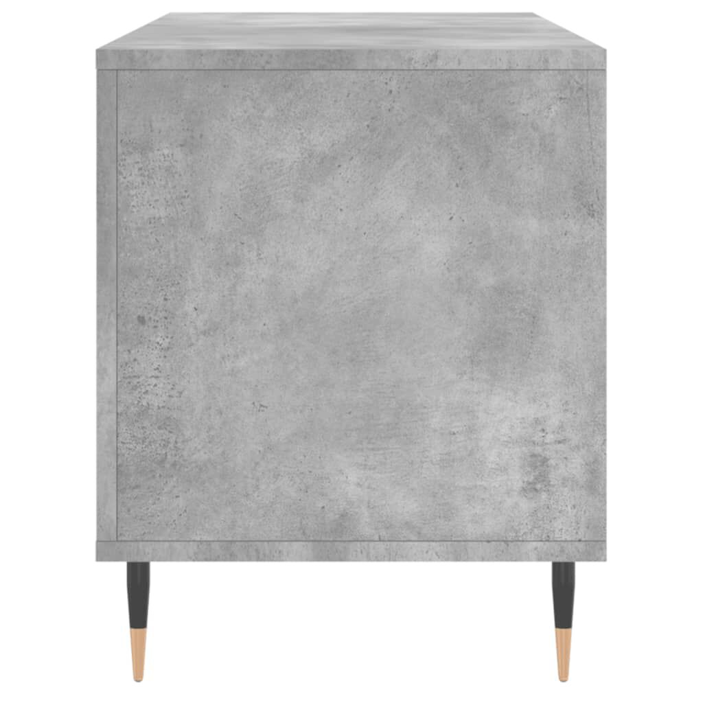vidaXL Έπιπλο Δίσκων Γκρι Σκυροδέματος 100x38x48 εκ Επεξεργασμένο Ξύλο