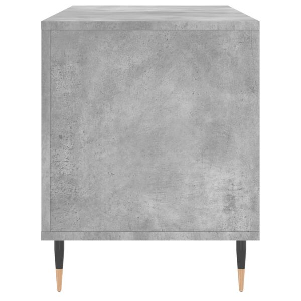 vidaXL Έπιπλο Δίσκων Γκρι Σκυροδέματος 100x38x48 εκ Επεξεργασμένο Ξύλο