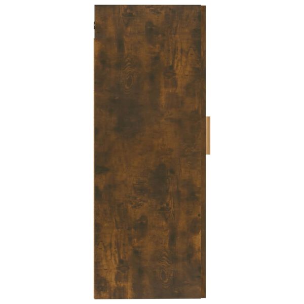 vidaXL Ντουλάπι Τοίχου Καπνιστή Δρυς 35x34x90 εκ. Επεξεργασμένο Ξύλο