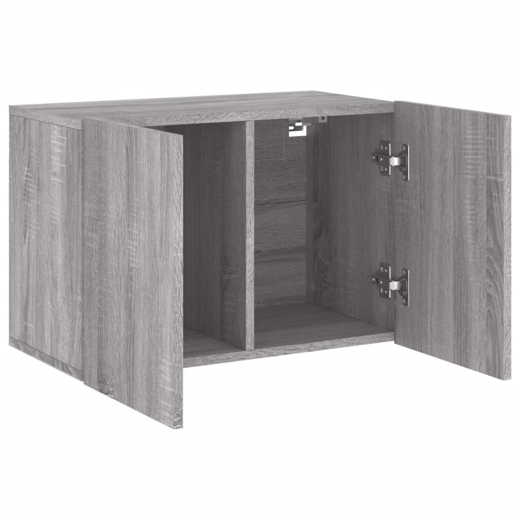 vidaXL Ντουλάπι Τοίχου Τηλεόρασης 2 Τεμ. Γκρι Sonoma 60 x 30 x 41 εκ.