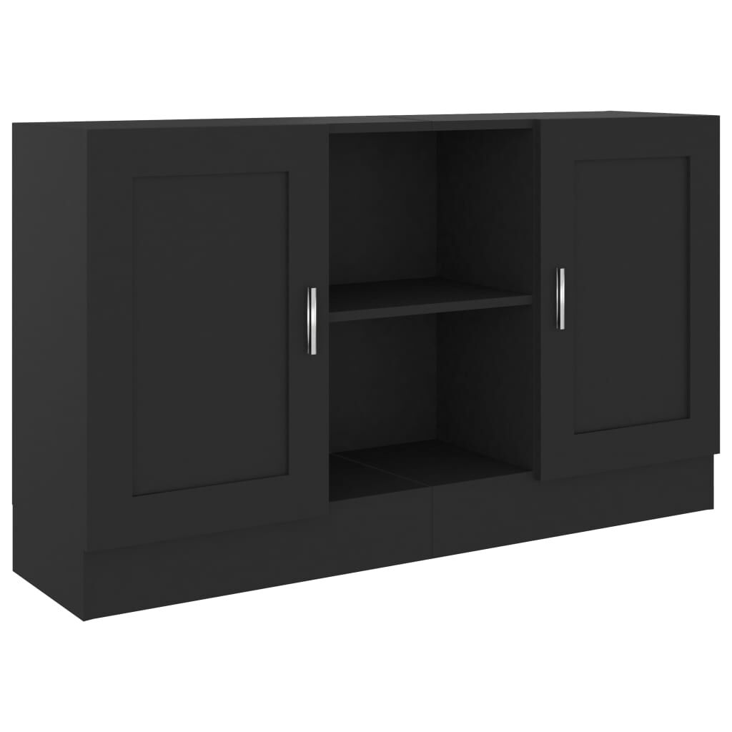 vidaXL Μπουφές Μαύρος 120 x 30,5 x 70 εκ. από Επεξ. Ξύλο