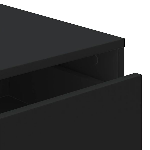 vidaXL Συρταριέρα Γωνιακή Μαύρη 60x41x58 εκ. από Επεξεργασμένο Ξύλο