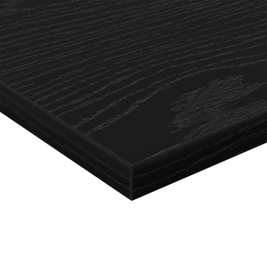 vidaXL Επιτοίχια Ράφια Μαύρη βελανιδιά MDF 40 x 20 x 1.5 εκ