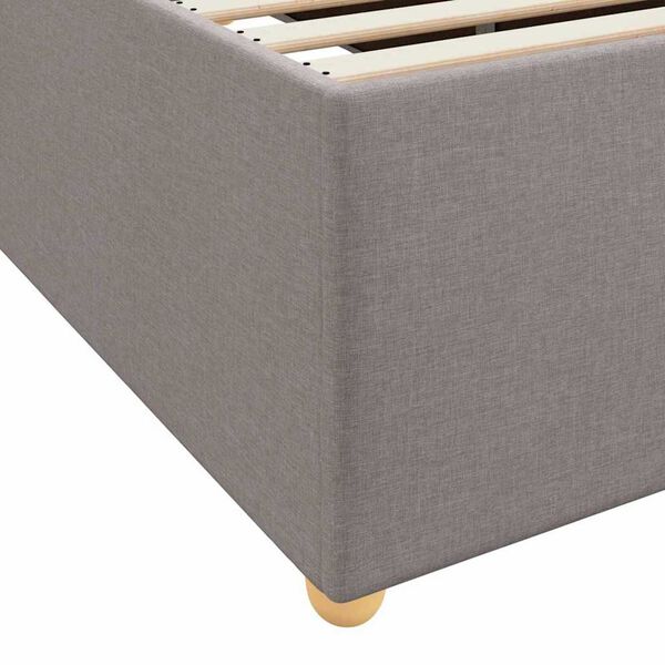 vidaXL Σκελετός Κρεβατιού Άλλο Taupe 180 x 200 cm ύφασμα