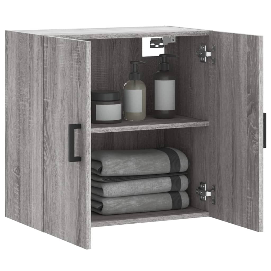 vidaXL Ντουλάπι Τοίχου Γκρι Sonoma 60x31x60 εκ. από Επεξεργασμένο Ξύλο