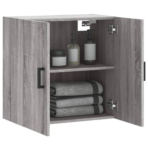 vidaXL Ντουλάπι Τοίχου Γκρι Sonoma 60x31x60 εκ. από Επεξεργασμένο Ξύλο
