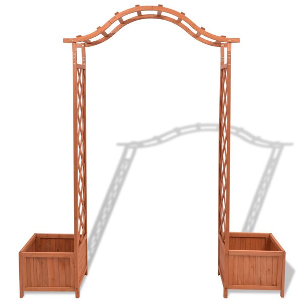 vidaXL Καφασωτό Αψίδα με Γλάστρες 180 x 40 x 205 εκ.