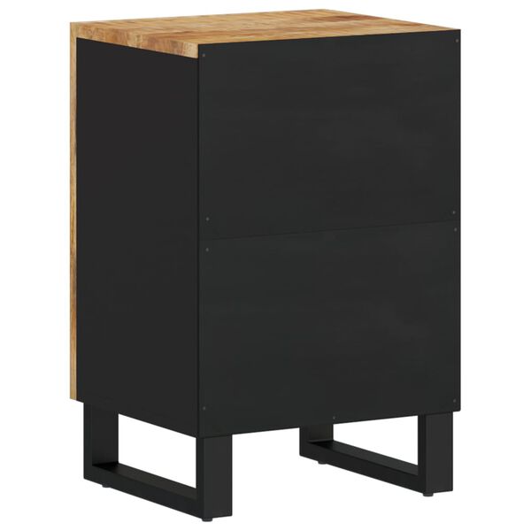 vidaXL Ντουλάπι Μπάνιου 38 x 33 x 58 εκ. από Μασίφ Ξύλο Μάνγκο