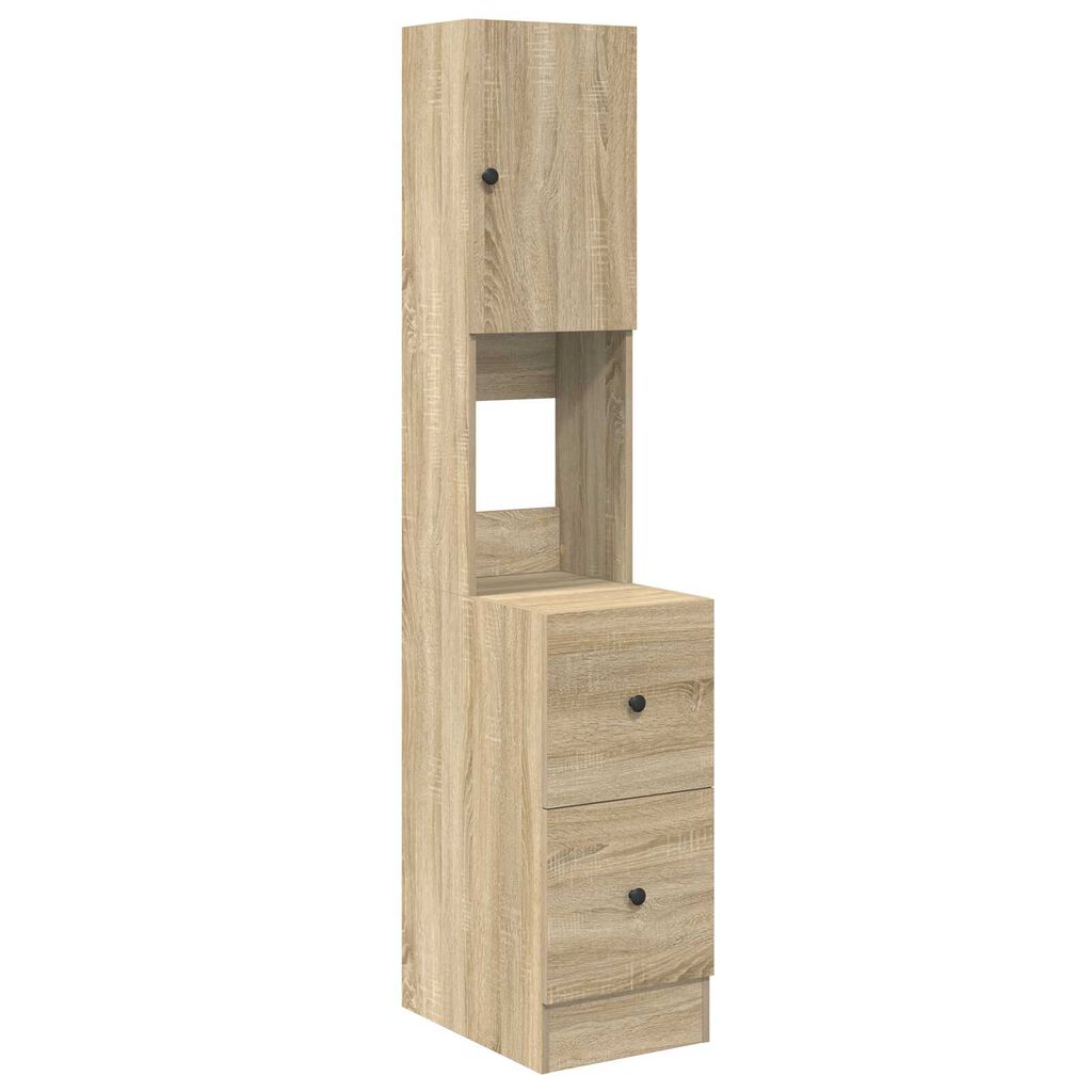 vidaXL Ντουλάπα Κουζίνας Μπεζ 35 x 50 x 180 εκ. Επεξεργασμένο ξύλο
