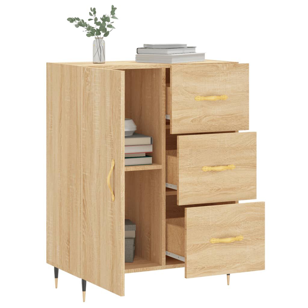 vidaXL Ντουλάπι Sonoma Δρυς 69,5 x 34 x 90 εκ. από Επεξεργασμένο Ξύλο