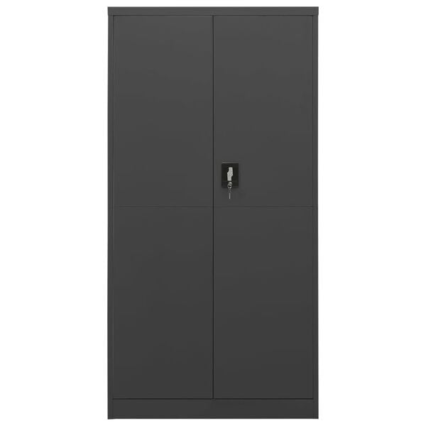 vidaXL Φοριαμός Ανθρακί 90 x 40 x 180 εκ. Ατσάλινος