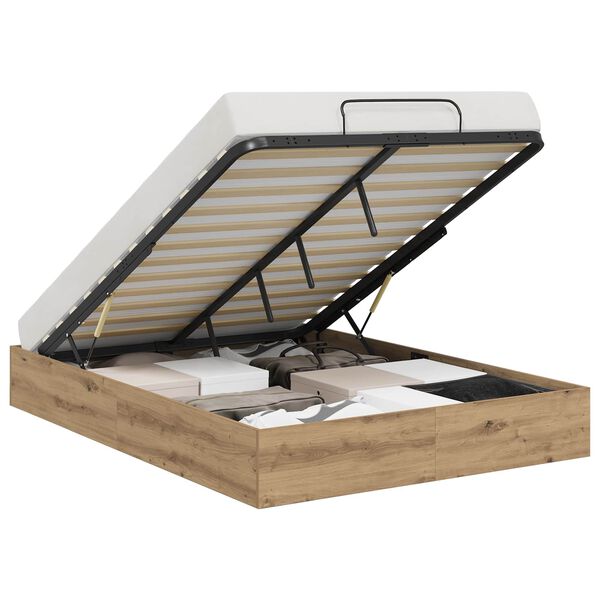 vidaXL &Kappa;&rho;&epsilon;&beta;ά&tau;&iota; &Omicron;&theta;&omega;&mu;&alpha;&nu;&iota;&kappa;&omicron;ύ &Tau;ύ&pi;&omicron;&upsilon; &mu;&epsilon; &alpha;&pi;&omicron;&theta;ή&kappa;&epsilon;&upsilon;&sigma;&eta; Artisan Oak 120 x 190 cm