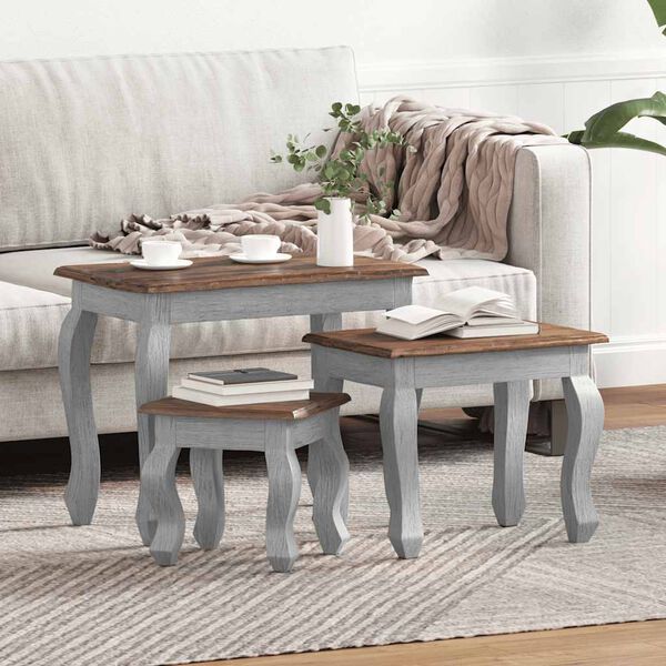 vidaXL &Sigma;&epsilon;&tau; &Tau;&rho;&alpha;&pi;&epsilon;&zeta;ά&kappa;&iota;&alpha; &Zeta;&iota;&gamma;&kappa;ό&nu; 3 &tau;&epsilon;&mu;. &alpha;&pi;ό &Mu;&alpha;&sigma;ί&phi; &Xi;ύ&lambda;&omicron; &Mu;&alpha;ό&nu;&iota;