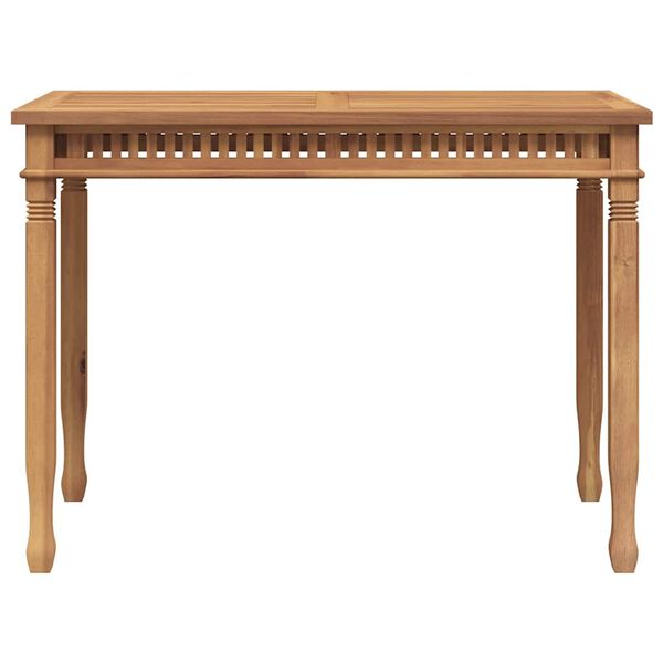 vidaXL Τραπεζαρία Κήπου 110 x 65x 80 εκ. από Μασίφ Ξύλο Teak
