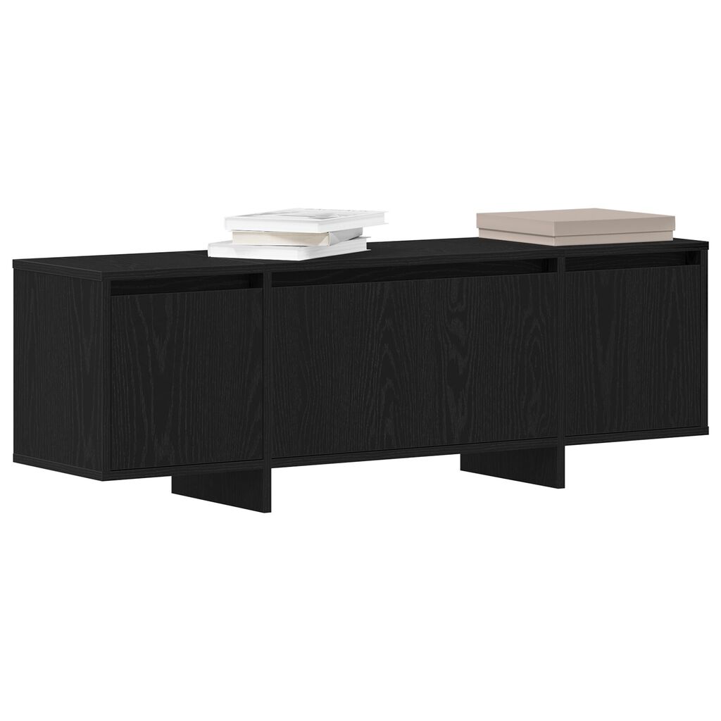 vidaXL Ντουλάπα τηλεόρασης Μαύρο Δρυς 120x30x40,5 εκ. Ξύλο επεξεργασμένο