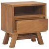 vidaXL Κομοδίνο 40 x 30 x 45 εκ. από Μασίφ Ξύλο Teak