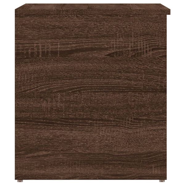 vidaXL Μπαούλο Αποθήκευσης Καφέ Δρυς 84x42x46 εκ. Επεξεργασμένο Ξύλο