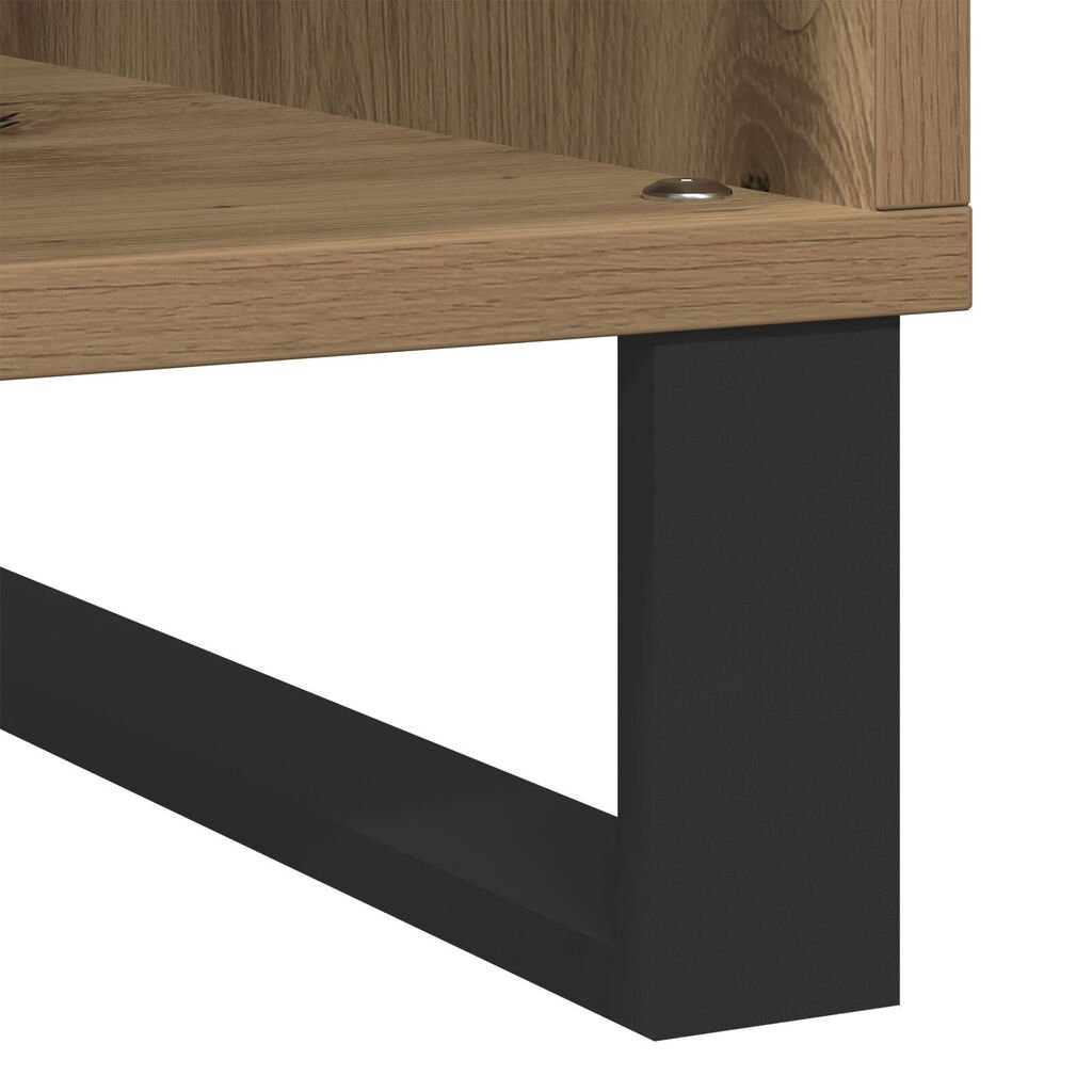 vidaXL Ντουλάπα Δίσκων Παλιό Ξύλο 84.5x38x90 εκ Ξύλο Μηχανής