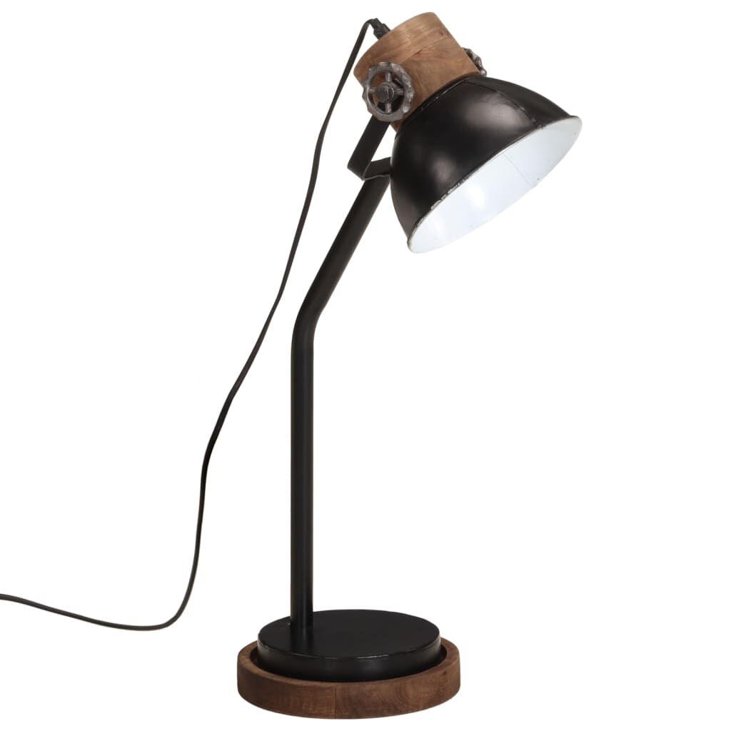 vidaXL Φωτιστικό Γραφείου 25 W Μαύρο 18x18x60 εκ. Ε27