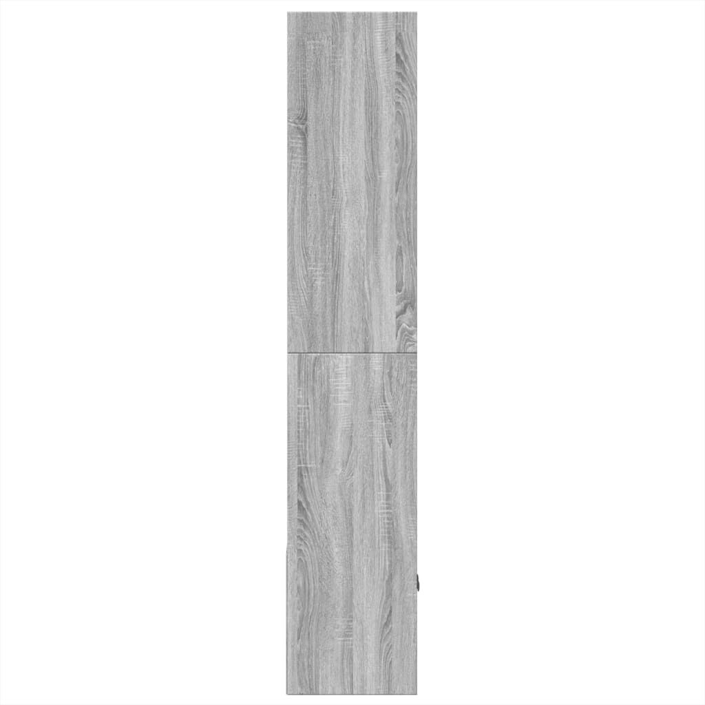 vidaXL Βιβλιοθήκη Γκρι Sonoma 70x36x189 εκ. από Επεξεργ. Ξύλο