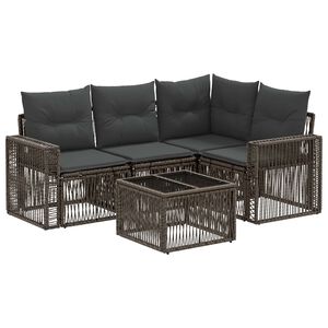 vidaXL &Sigma;&epsilon;&tau; &Kappa;&alpha;&nu;&alpha;&pi;έ &Kappa;ή&pi;&omicron;&upsilon; 5 pcs &Gamma;&kappa;&rho;&iota; &kappa;&alpha;&iota; &Sigma;&kappa;&omicron;ύ&rho;&omicron; &Gamma;&kappa;&rho;&iota; &sigma;&upsilon;&nu;&theta;&epsilon;&tau;&iota;&kappa;ό &rho;&alpha;&tau;ά&nu;