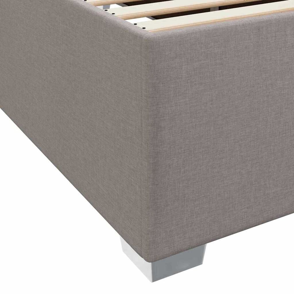 vidaXL Σκελετός Κρεβατιού Άλλο Taupe 90 x 200 cm ύφασμα