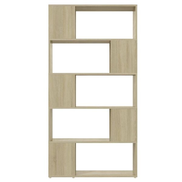 vidaXL Βιβλιοθήκη/Διαχωριστικό Χώρου Sonoma Δρυς 80x24x155 εκ. Μοριοσ.
