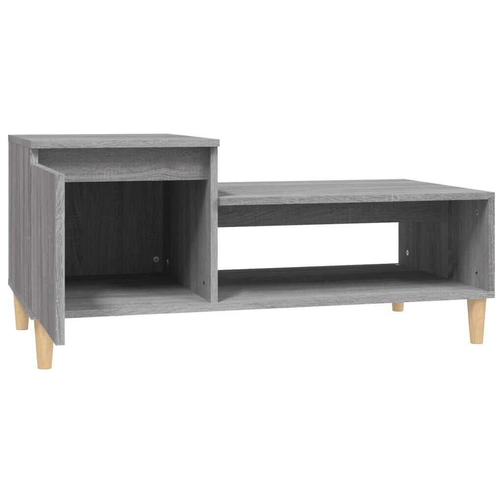 vidaXL Τραπεζάκι Σαλονιού Γκρι Sonoma 100x50x45 εκ. Επεξεργασμένο Ξύλο