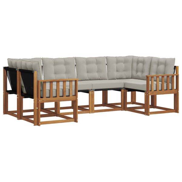 vidaXL &Sigma;&epsilon;&iota;&rho;ά &Kappa;&alpha;&nu;&alpha;&pi;έ &Epsilon;&xi;&omega;&tau;&epsilon;&rho;&iota;&kappa;&omicron;ύ 6 pcs &Phi;&upsilon;&sigma;&iota;&kappa;ό &kappa;&alpha;&iota; &Alpha;&nu;&omicron;&iota;&chi;&tau;ό &Gamma;&kappa;&rho;&iota;