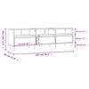 vidaXL Έπιπλο Τηλεόρασης Μαύρο 150x30x44,5 εκ. Επεξεργασμένο Ξύλο