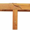 vidaXL Ξαπλώστρα 2-πρόσωπο Καφέ 125 x 200 x 84 εκ. Μασίφ ξύλο ακακίας