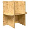 vidaXL &Beta;ά&sigma;&eta; Terrarium &Kappa;&alpha;&phi;έ 50 x 50 x 50 cm OSB
