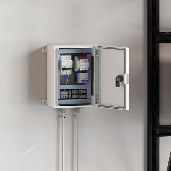 vidaXL Ντουλάπι Ελέγχου Γκρι 21 x 13 x 28 εκ. ΑΒΣ Πλαστικό