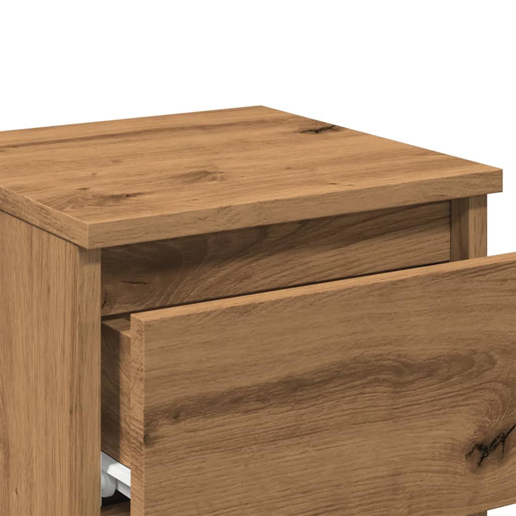 vidaXL Κομοδίνο Αρτισιανή Δρυς 30x30x40 εκ. από Επεξεργασμένο Ξύλο