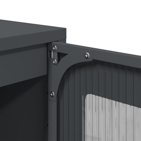 vidaXL Ντουλάπι Ανθρακί 100,5x39x107 εκ. από Χάλυβα Ψυχρής Έλασης