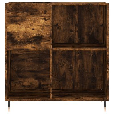 vidaXL Δισκοθήκη Καπνιστή Δρυς 84,5 x 38 x 89 εκ. από Επεξεργ. Ξύλο