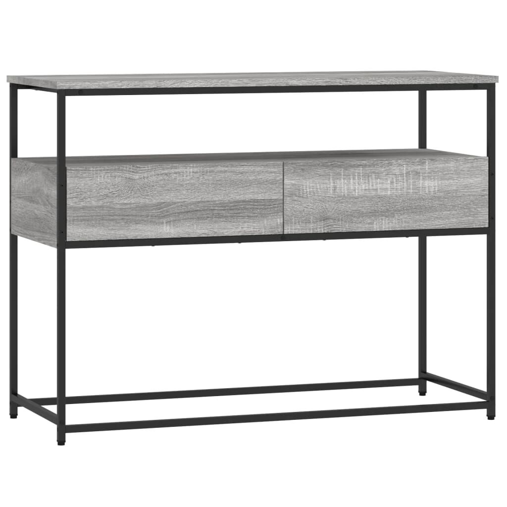 vidaXL Τραπέζι Κονσόλα Γκρι Sonoma 100x40x75 εκ. Επεξεργασμένο Ξύλο