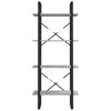 vidaXL Βιβλιοθήκη με 4 Ράφια Γκρι Sonoma 60x30x140 εκ. Επεξεργ. Ξύλο