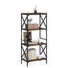 vidaXL Βιβλιοθήκη 4 Επιπέδων Καφέ Δρυς 59 x 35 x 132 εκ. Επεξεργ. Ξύλο