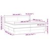 vidaXL &Kappa;&rho;&epsilon;&beta;ά&tau;&iota; Boxspring &mu;&epsilon; &Sigma;&tau;&rho;ώ&mu;&alpha; &Sigma;&kappa;&omicron;ύ&rho;&omicron; &Mu;&pi;&lambda;&epsilon; 200x200 &epsilon;&kappa;. &Beta;&epsilon;&lambda;&omicron;ύ&delta;&iota;&nu;&omicron;