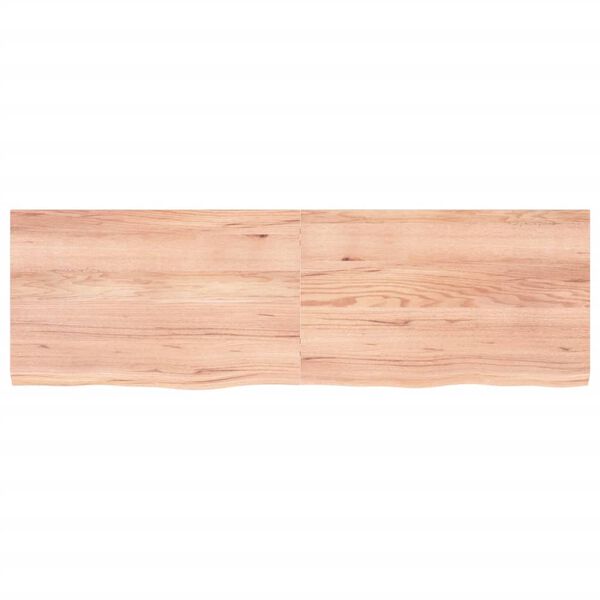 vidaXL Επιφ Τραπεζιού Αν Καφέ 160x50x(2-4)εκ. Επεξ. Μασίφ Ξύλο Δρυός