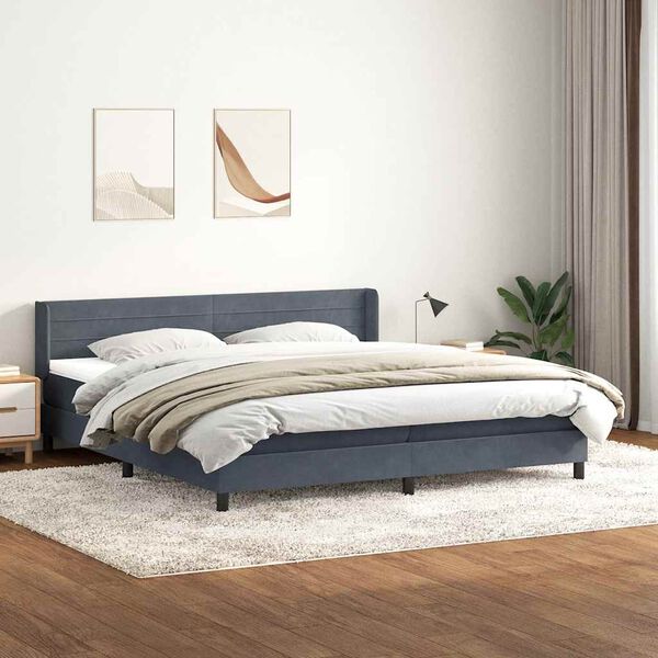 vidaXL Box Spring &Kappa;&rho;&epsilon;&beta;ά&tau;&iota; &mu;&epsilon; &sigma;&tau;&rho;ώ&mu;&alpha; &Sigma;&kappa;&omicron;ύ&rho;&omicron; &gamma;&kappa;&rho;&iota; 180x220 &epsilon;&kappa;. &Beta;&epsilon;&lambda;&omicron;ύ&delta;&iota;&nu;&omicron;