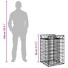 vidaXL &Alpha;&nu;&alpha;&sigma;&eta;&kappa;&omega;&mu;έ&nu;&omicron; &kappa;&rho;&epsilon;&beta;ά&tau;&iota; gabion &Alpha;&sigma;&eta;&mu;ί 50 x 50 x 80 cm